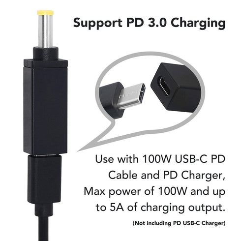 Adaptateur USB-C vers CC Embout B 4,8 x 1,7 mm