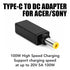 Adaptateur USB-C vers DC Acer Sony Tip G 5.5x1.7mm