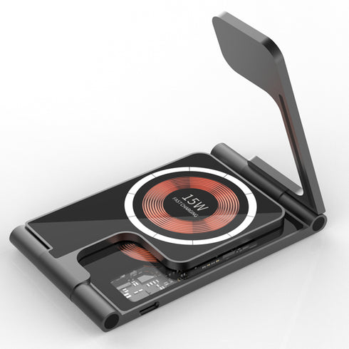 All-Metal Dual 15W Foldable Magnetic Wireless Charger