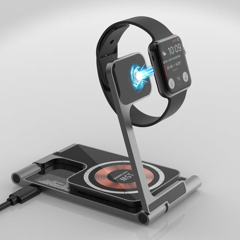 All-Metal Dual 15W Foldable Magnetic Wireless Charger