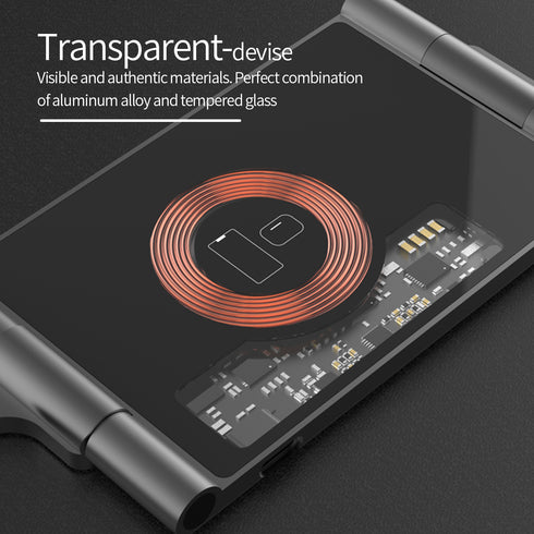 All-Metal Dual 15W Foldable Magnetic Wireless Charger