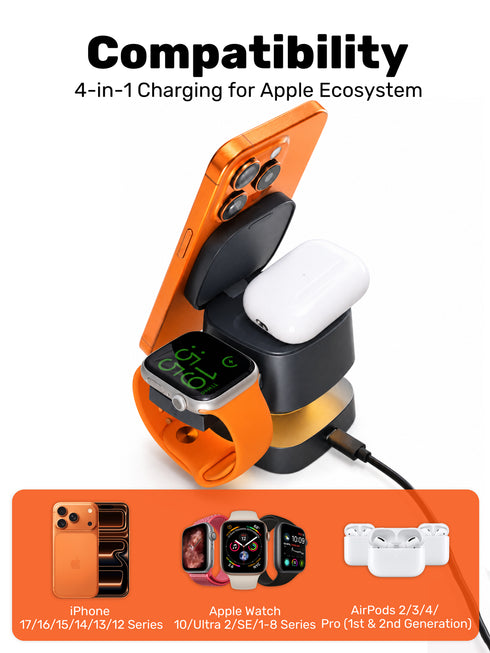 SlimQ 4-in-1 Wireless Charger Night Light