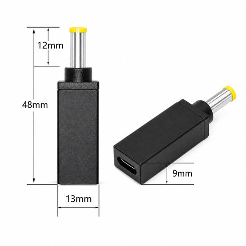 USB-C 轉 DC 適配器尖端 J 5.5x1.0mm(3.0)