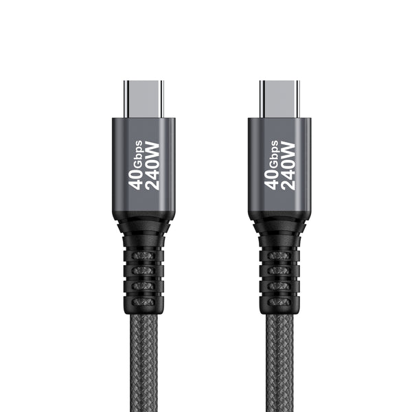 USB4 Gen3 Type-C 双方向 USB-IF 認定ケーブル 8K60Hz、データ 40Gbps、PD 240W(48V/5A) 1m / 3.28ft