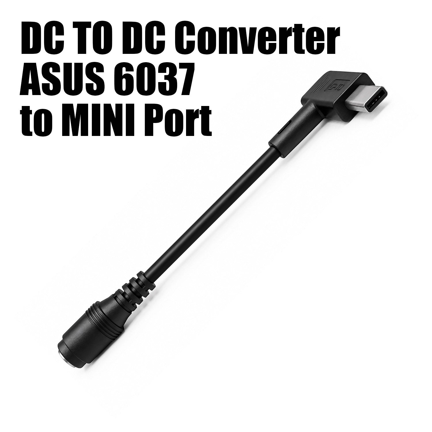 ASUS 6.0x3.7mm to ASUS Mini Port Connector, 90° L-Shaped