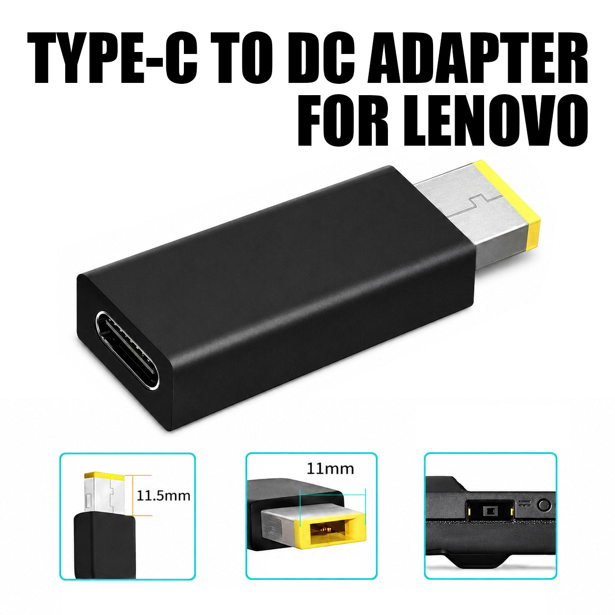 USB-C to DC Adapter Lenovo Slim Tip