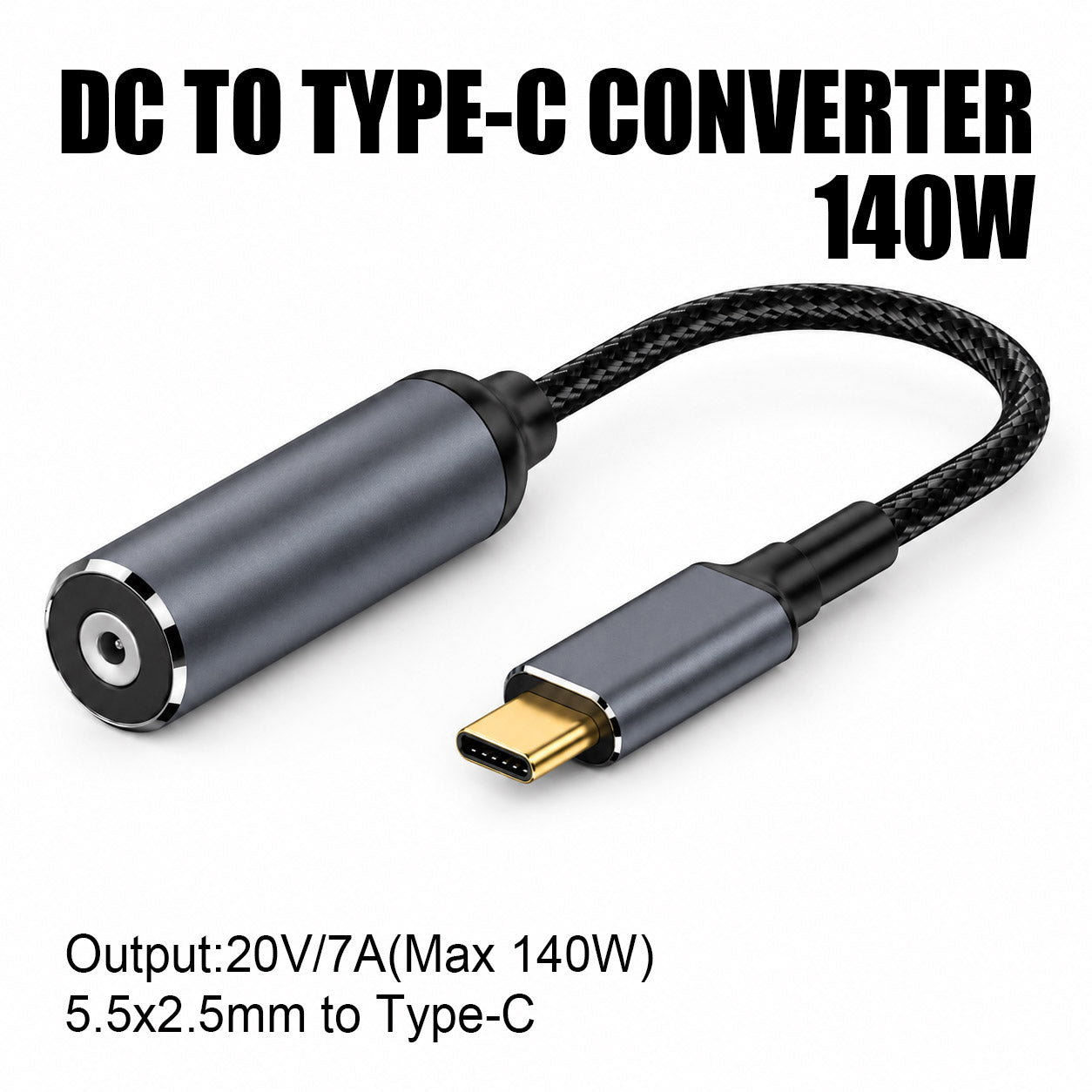 140W DC to USB-C Converter