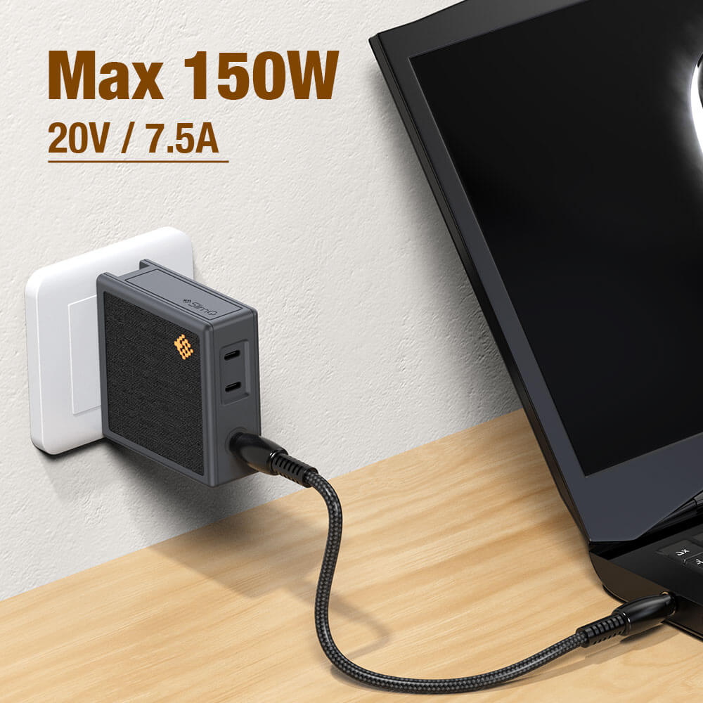 Chargeur USB-C 150W 4-Port USB PD Chargeur Station avec PPS & 3.0