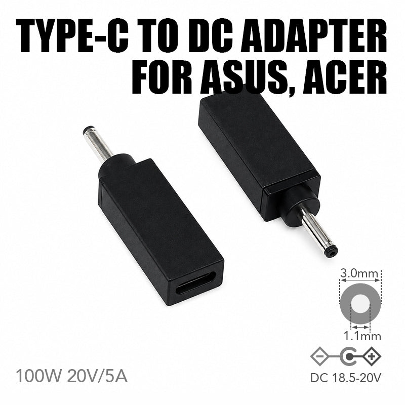USB C to DC Adapter Tip L