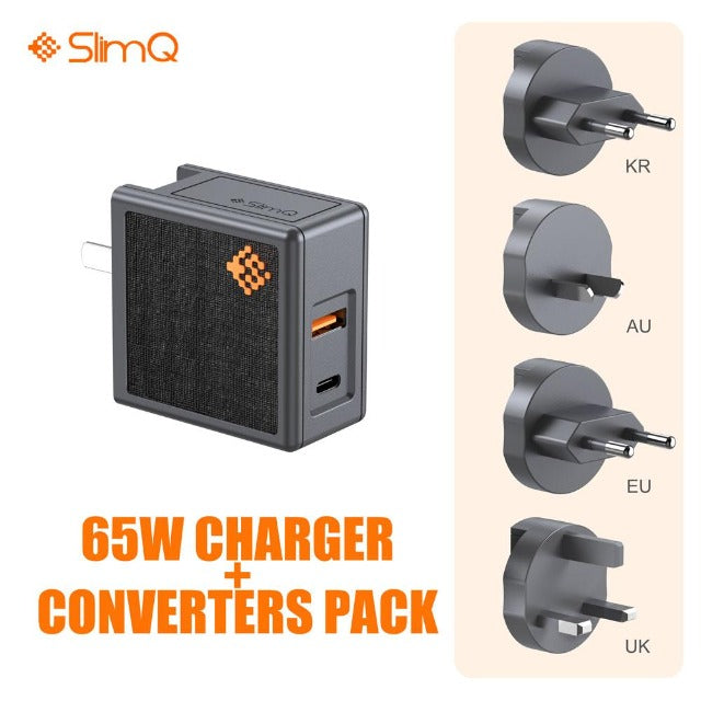 SlimQ 65W GaN charger — best compact travel charger