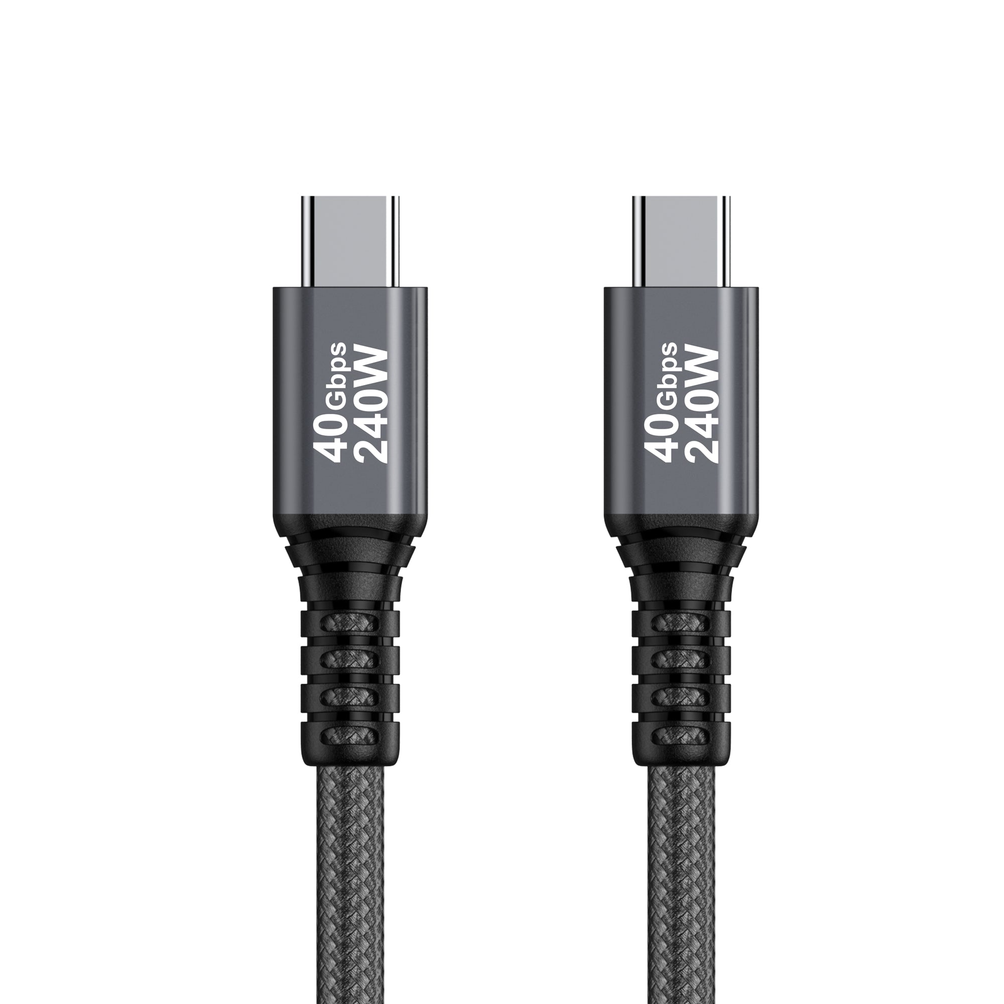 Cable certificado USB-IF bidireccional USB4 Gen3 Tipo-C 8K60Hz, Datos 40Gbps, PD 240W(48V/5A) 1m / 3.28ft