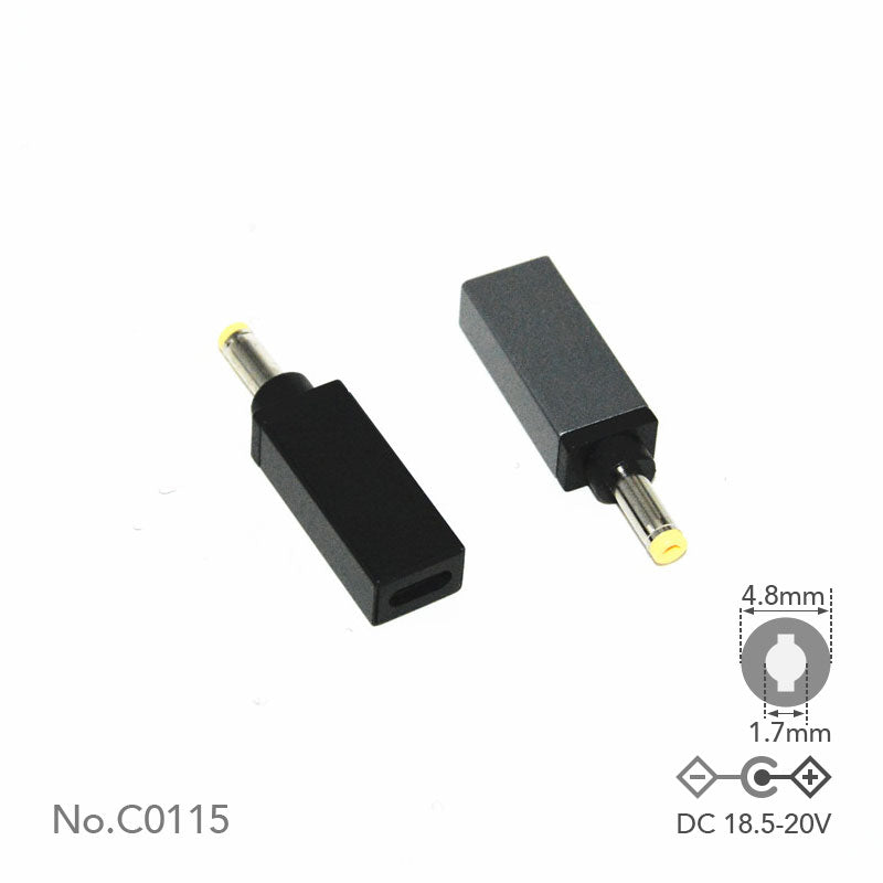 ปลายอะแดปเตอร์ USB-C เป็น DC B