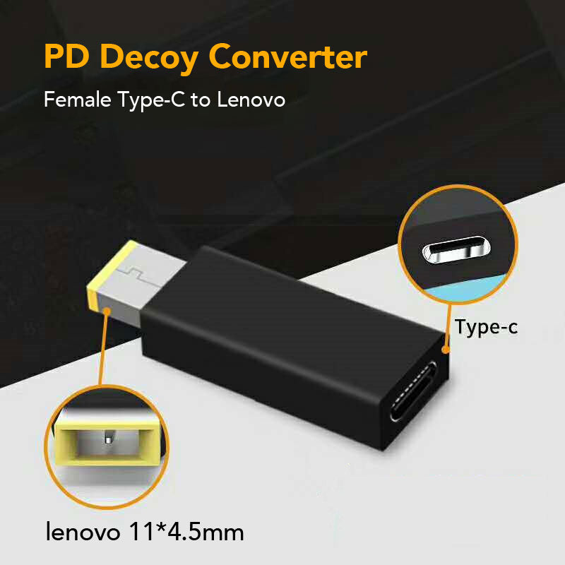 USB-C 轉 DC 適配器 Lenovo Slim Tip 11x4.5mm