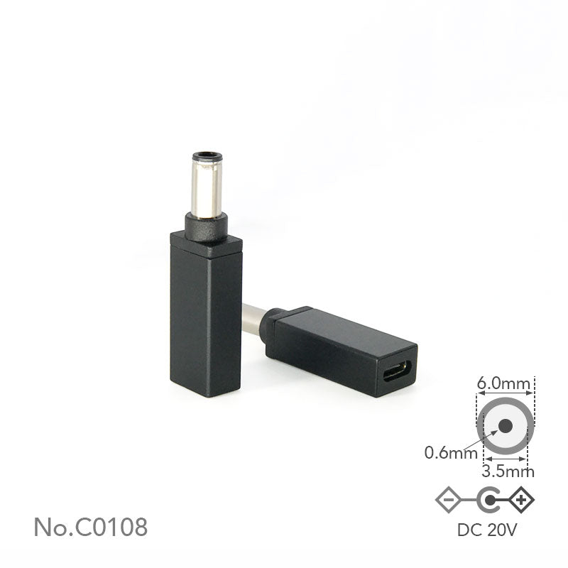 USB-C-DC 어댑터 HP 팁 Q