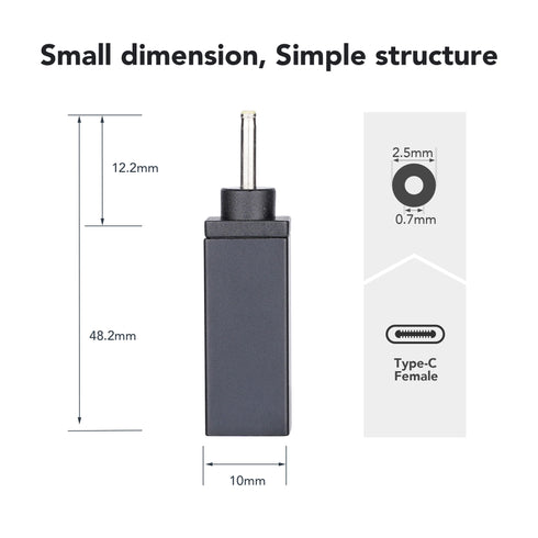 Adaptateur USB-C vers DC ASUS Tip K 2.5x0.7mm